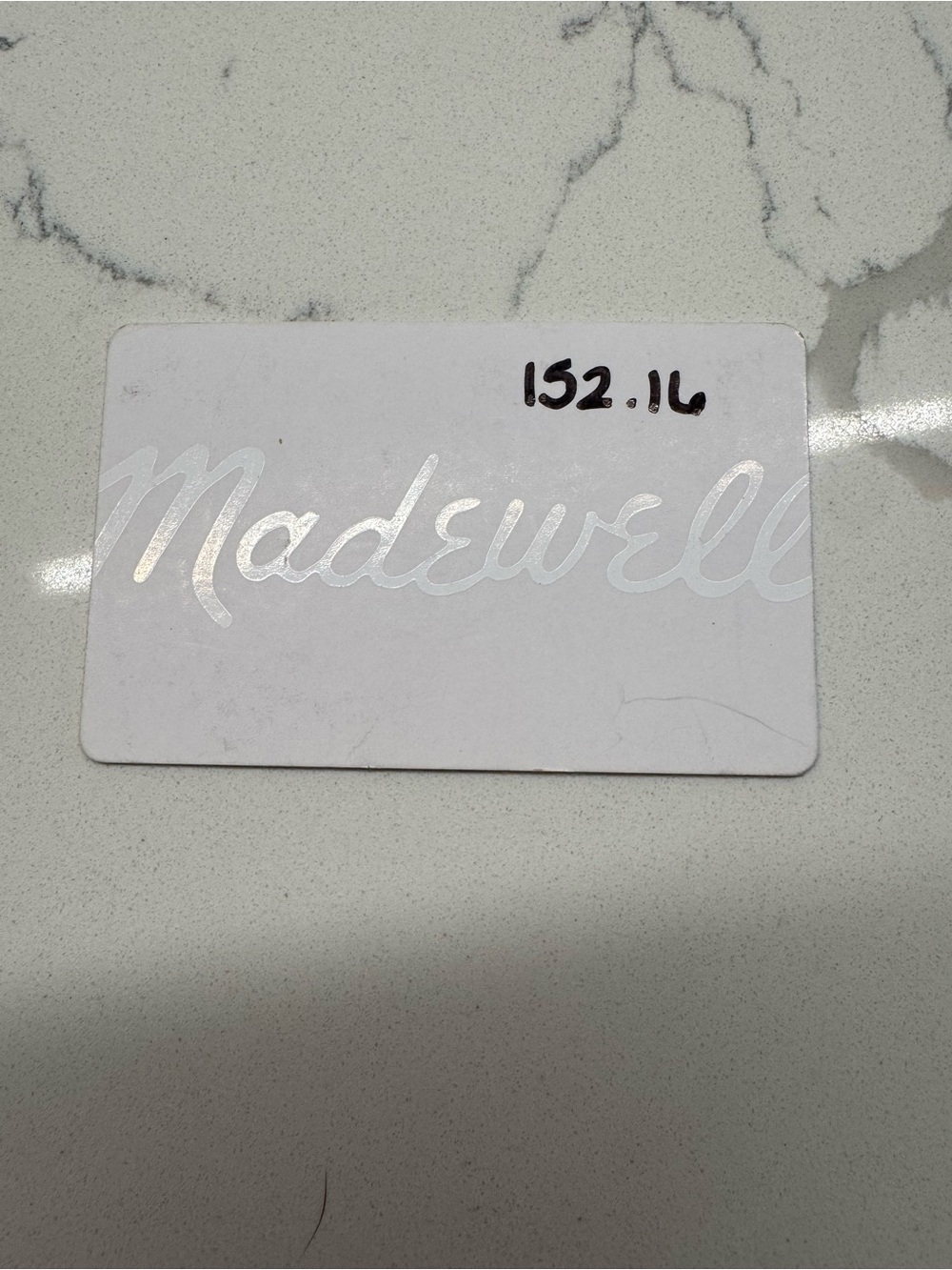 Madewell Giftcard $152